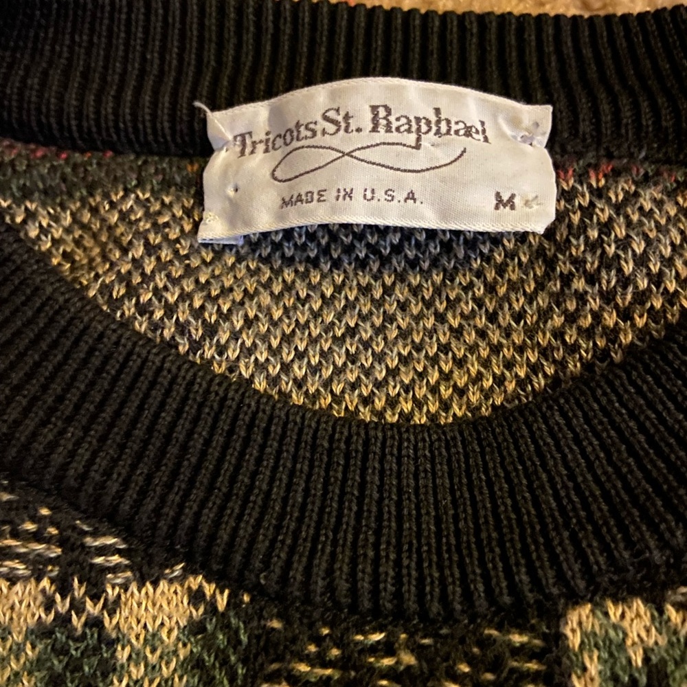 Tricots St.Raphael Multicolored Patterned Long Sl… - image 4